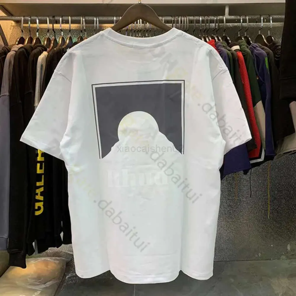 Vår sommaren rhude t shirt man t skjortor kvinnor tees skateboard överdimensionerade män kort ärm t-shirt lyx varumärke herr t-shirts asiatisk storlek s-xxl 8af7j