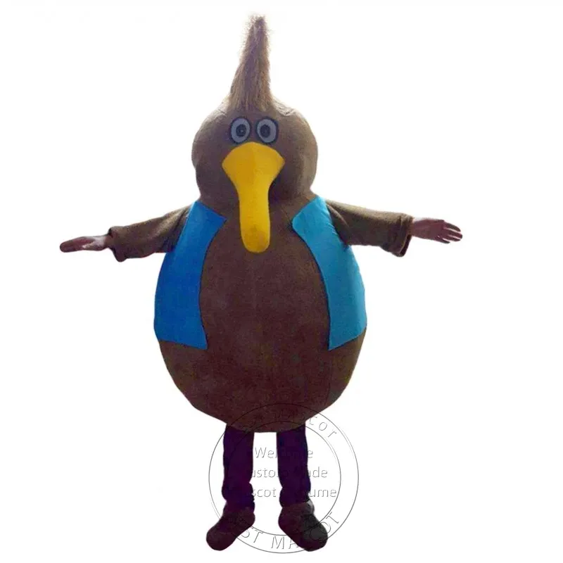 Halloween Super süßes braunes Vogel-Maskottchen-Kostüm für Party-Cartoon-Charakter-Maskottchen Verkauf, kostenloser Versand, Unterstützung der Anpassung