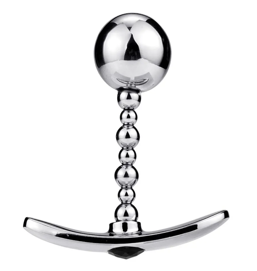 Outdoor Wear Metal Beads Anal Plug Aluminum Alloy Vaginal Masturbator G Point Stimulation Butt Plug Anus Dilator Sex Toys For Men 1889248