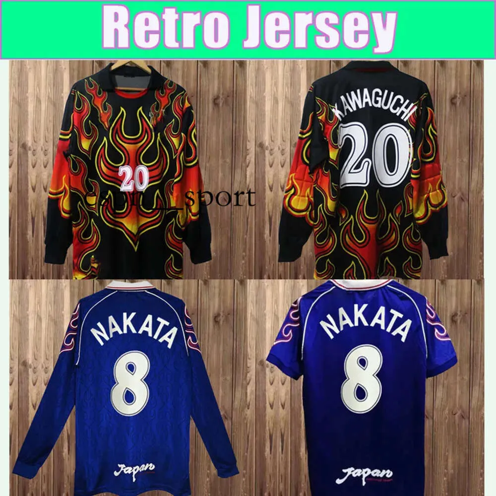 Espnsport 1998 2000 Japon SOMA AKITA OKANO NAKATA Rétro Hommes Maillots de football à manches longues à manches longues Équipe nationale KAWAHI Home Away KAZU HATTORI Maillot de football