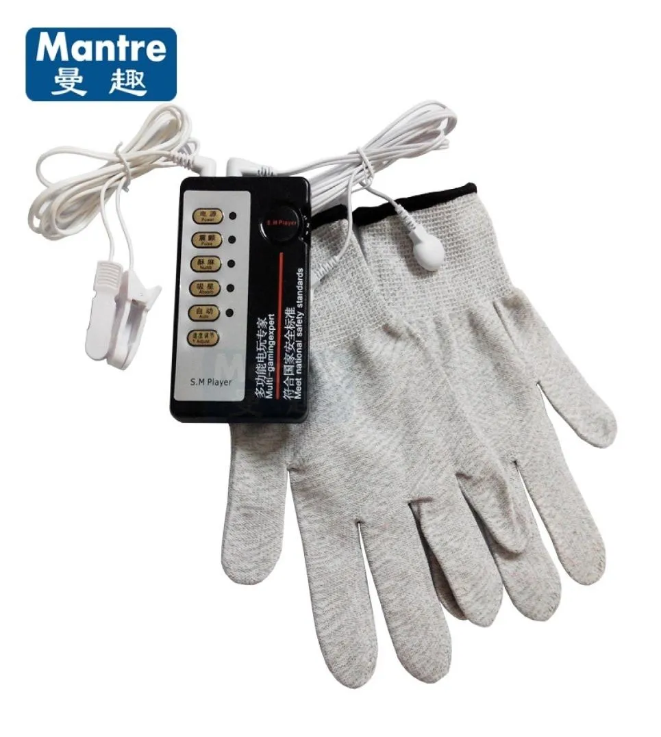 Jouets érotiques produits de sexe électro pour femme hommes pinces à seins corps du sein chatte gants de stimulation du pénis Machine de sexe adulte D18110504140123