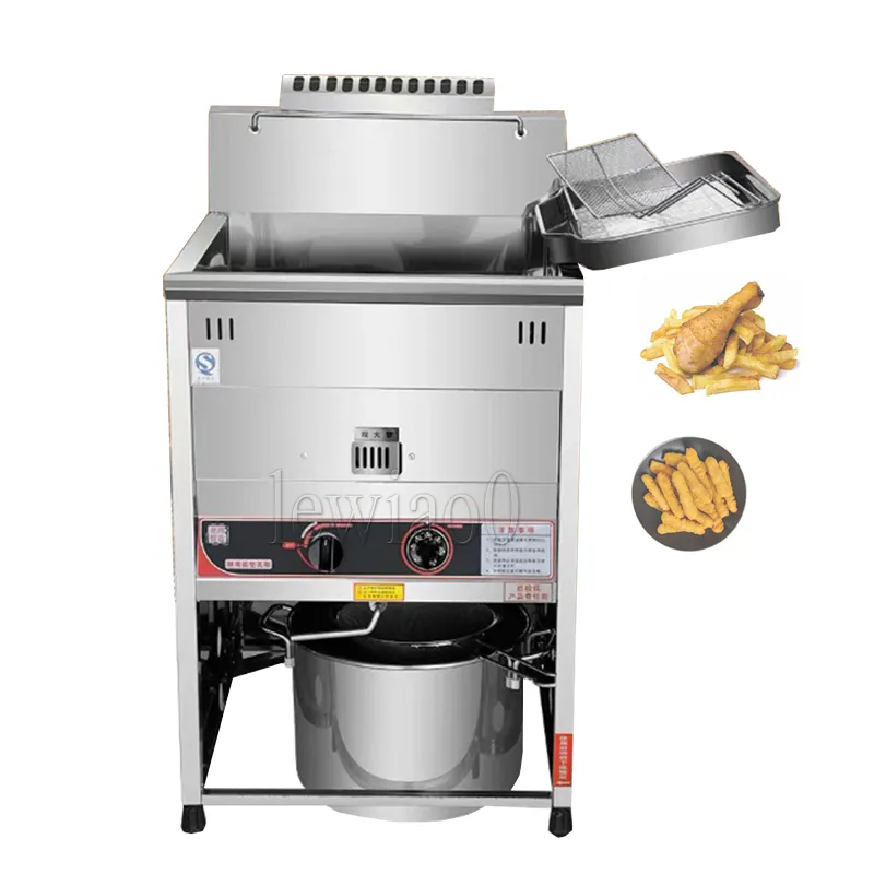 Electric Deep Fryer Stainless Steel French Fries Chicken Frying Machine Temperature Adjustable