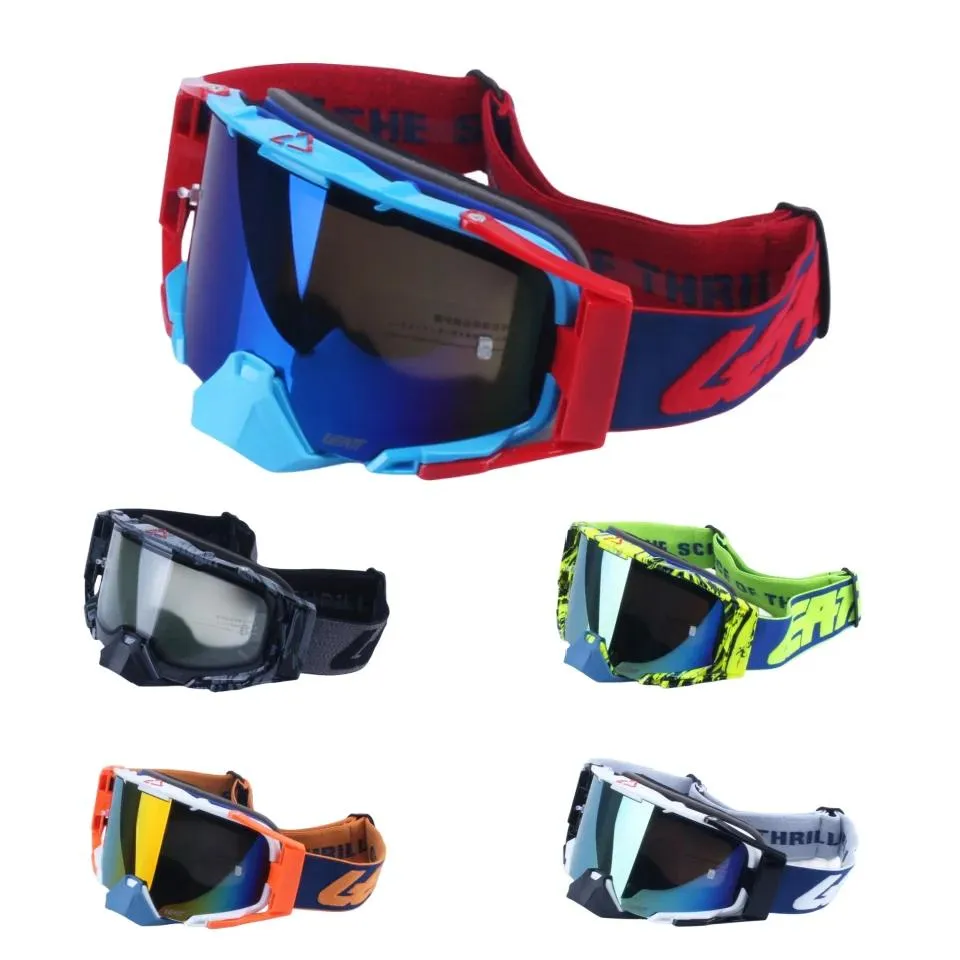 Goggles LEATTMotocross Racing Goggles windproof, outdoor cycling, racing, skiing, and horse riding Velocid de movimiento 6,5