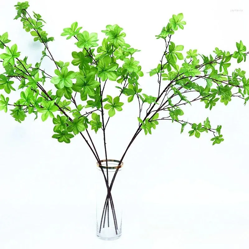 Decorative Flowers 5 Pcs Simulation Bell Ground Potted Fake Green Plant Landscape Tree Interior Window Living Room Wedding Decor