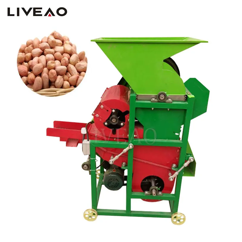 High Efficiency Peanut Hulling Machine Automatic Groundnut Sheller Electric Peeling Machine