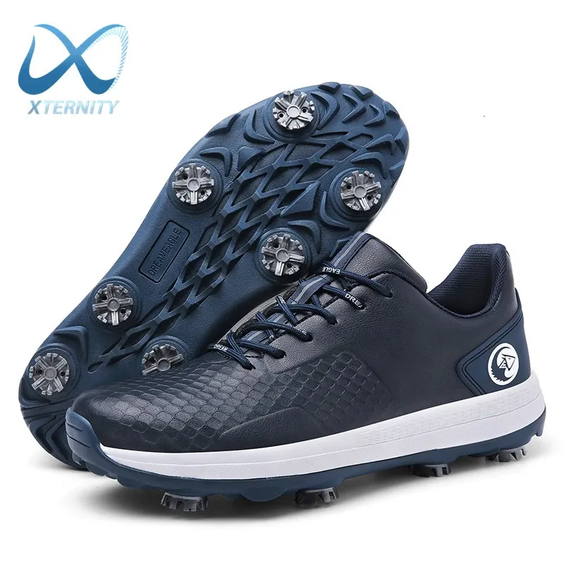 Profissional casual sapatos de golfe ao ar livre à prova dwaterproof água antiderrapante tênis masculino luxo atlético golfista calçado esporte golfe 240109