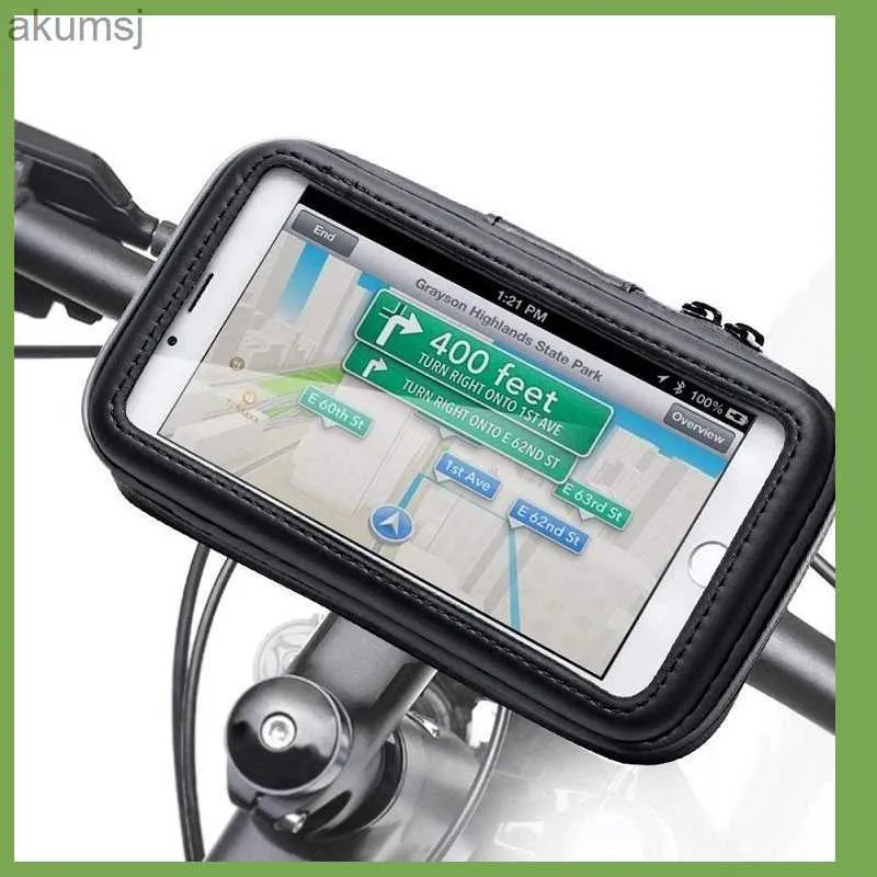 Suporte de montagem de telefone celular Suporte de telefone de motocicleta para Galaxy S8 S9 S10 para X 8Plus Suporte Suporte de bicicleta móvel à prova d'água para bolsa de moto YQ240110