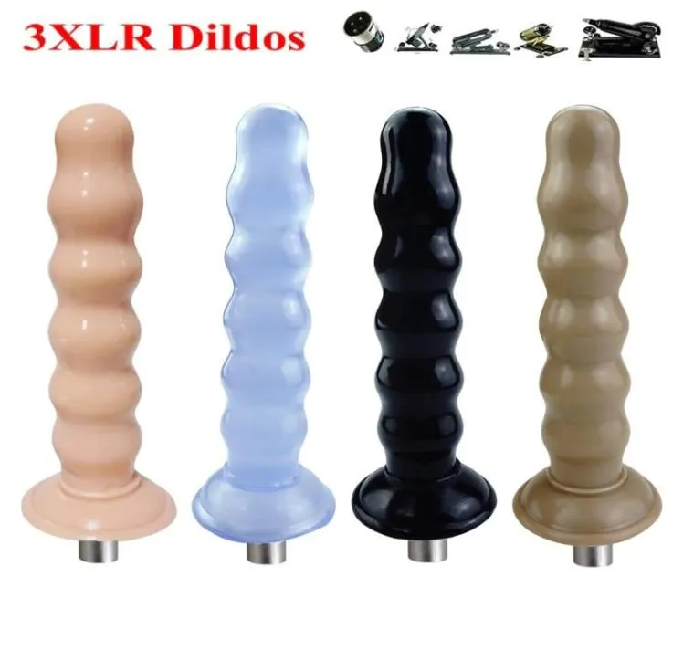 Accesorio de Mquina Sexual Tradicional 3xlr Para Hombre Y Mujer Consolador Anal Con Cuentas Enchufe Mquina de Amor Sexual X0404841477