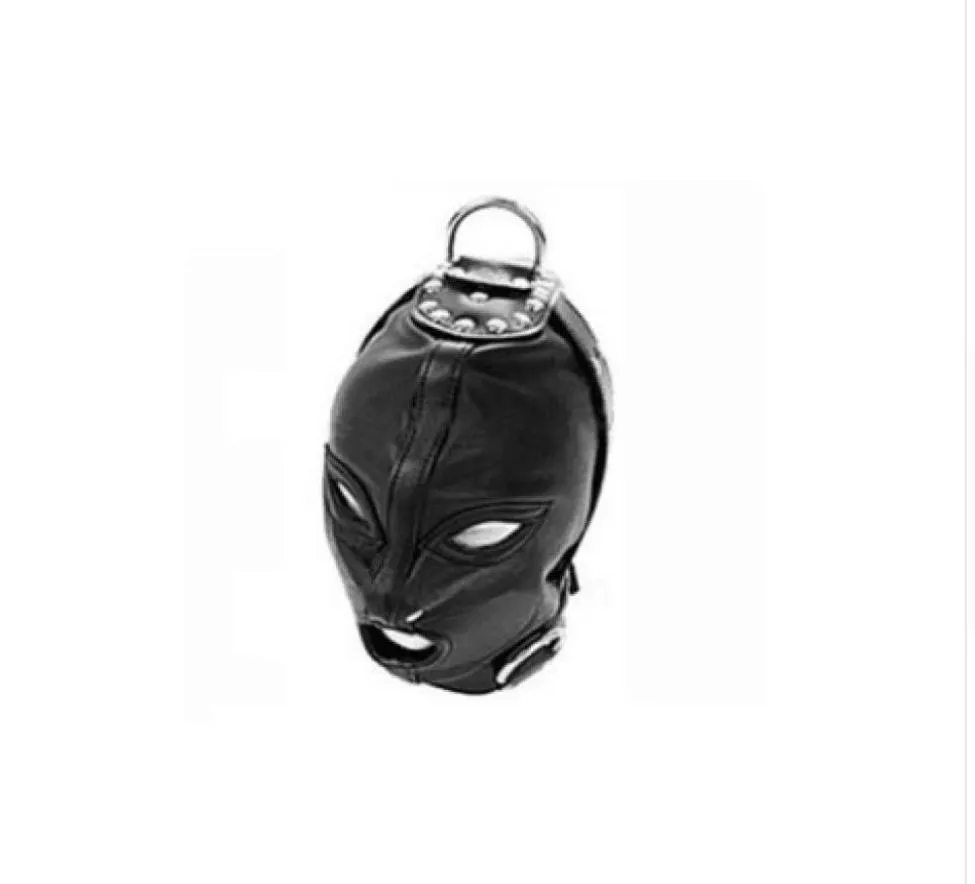 Sex Toys Sexual Mask Masks BDSM Adhesive Caps Leather Masks Slavöppningar och ögonmaskleksaker för vuxna huvudutrustningsprodukter8111088