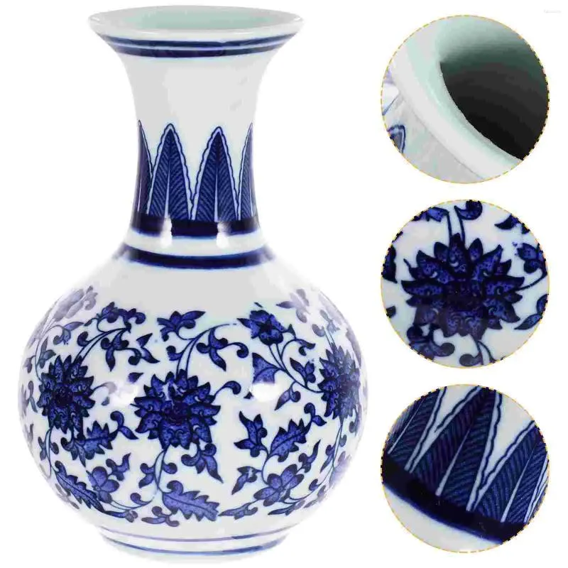 Wazony ceramiczny wazon w stylu chińskich kwiatów Delikatne kwiatowy tabletop
