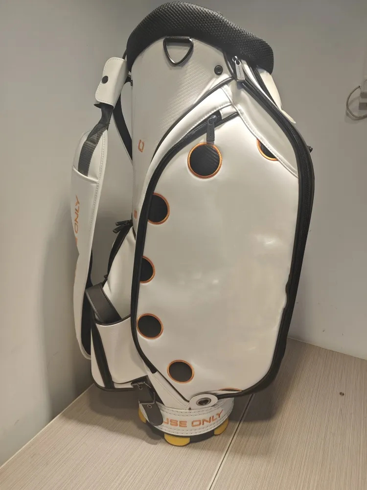 White Golf Bags circle T unisex Cart Bags PU waterproof bag Contact us to view pictures of the product itself