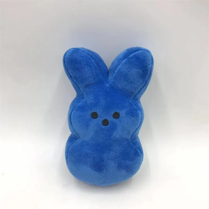 Happy Easter Stuffed Toys for Kids 15cm Red Blue Yellow Bunny Plush Toys