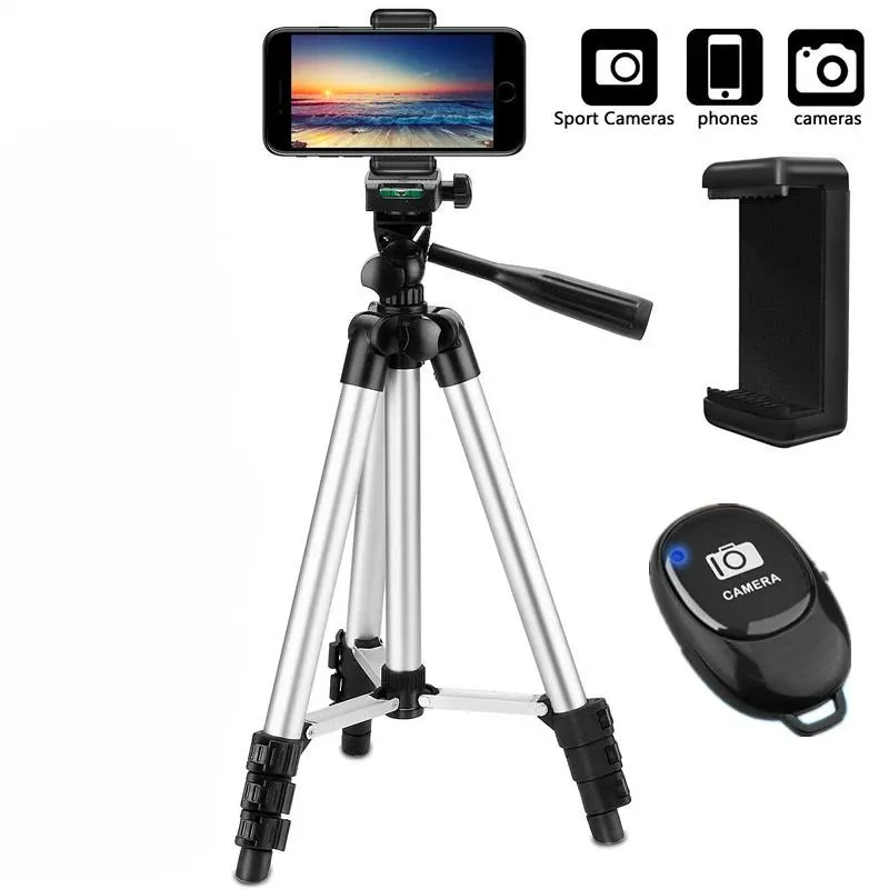 Mobil Tripod Kamerası için Monopods Hafif Kamera Tripod Taşınabilir SLR BluetoothCompatible Masaüstü Cam Stand Monopod Akıllı Telefon