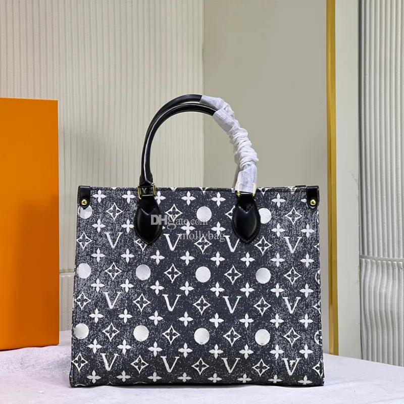 Luxus-Einkaufstasche Designer Halo-Färbung Lässige große Handtasche Leder hochwertige Schultertasche Reise-Shopper-Tasche Designer für Frauen