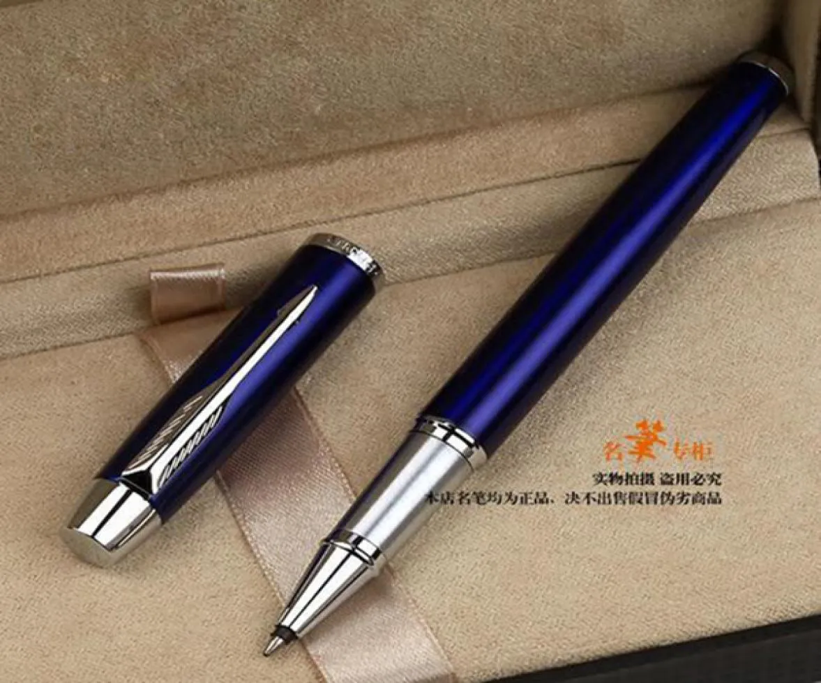 Blue Silver Roller Ball Pen Signature Ballpoint Pen Multi Color Gel Pens of Writing School Office Leverantörer Stationery8620352