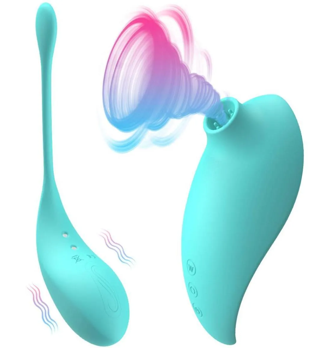 クリトリバイブレータークリトリス刺激剤乳首吸盤振動卵マッサージパンティーバイブレーターリモートプッシー舐めおもちゃを女性M1377621