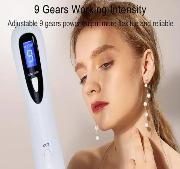 Stylo Plasma LCD Portable pour enlever les grains de beauté, les tatouages, les taches foncées, les taches de rousseur du visage, les verrues, soins de la peau, Machine7605453