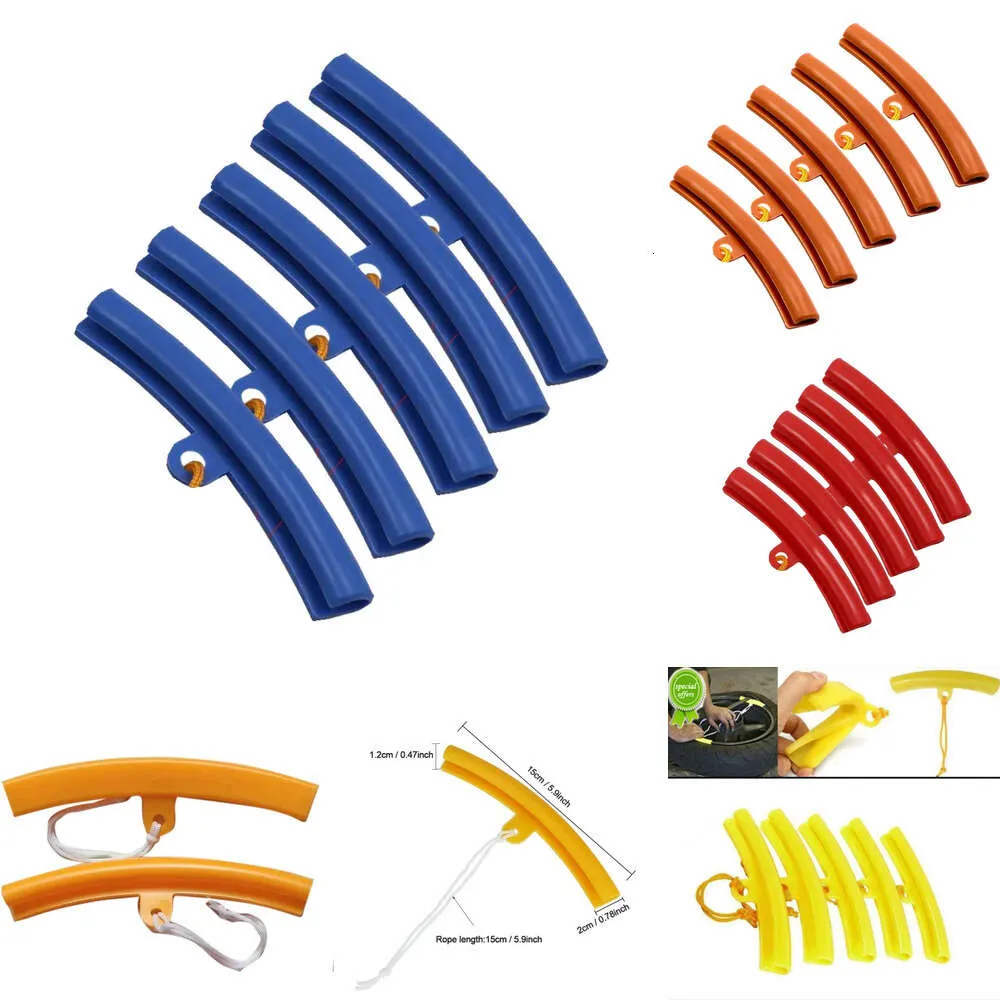 Novas outras peças de motocicleta 5 PCS Ferramenta de montagem universal flexível Acessórios para motocicleta Borda da roda Fácil instalação Proteção Protetor de aro do pneu Mudança