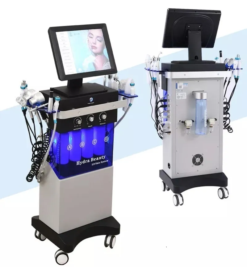 Koreaanse professionele hydra zuurstof gezichtsmachine hydra apparaat derm essentiële hydra met microdermabrasiemachines