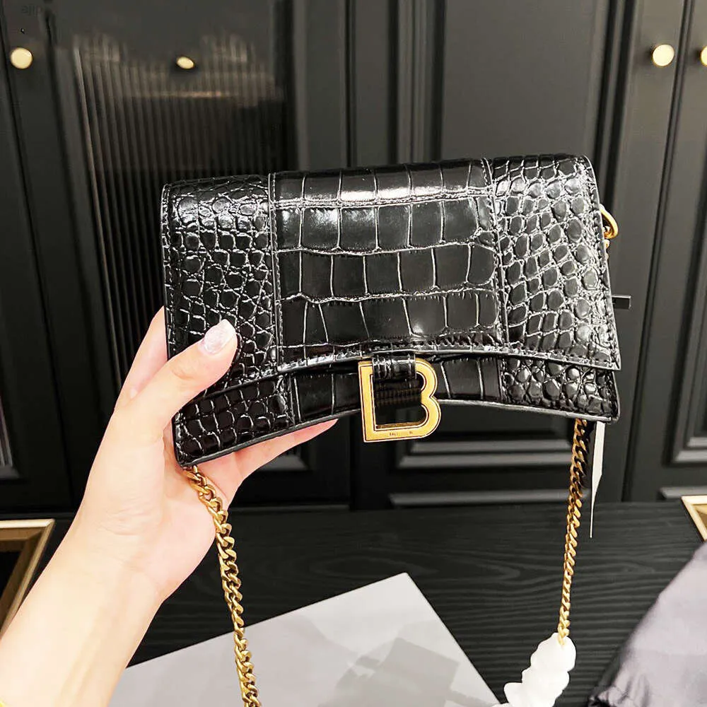 Balencigaa Glass maniglia di alta qualità Designer Spalla a catena BA Hour Women Borse Borse Crossbody Borse 34 Modelli Ladies 2Size Crocodile