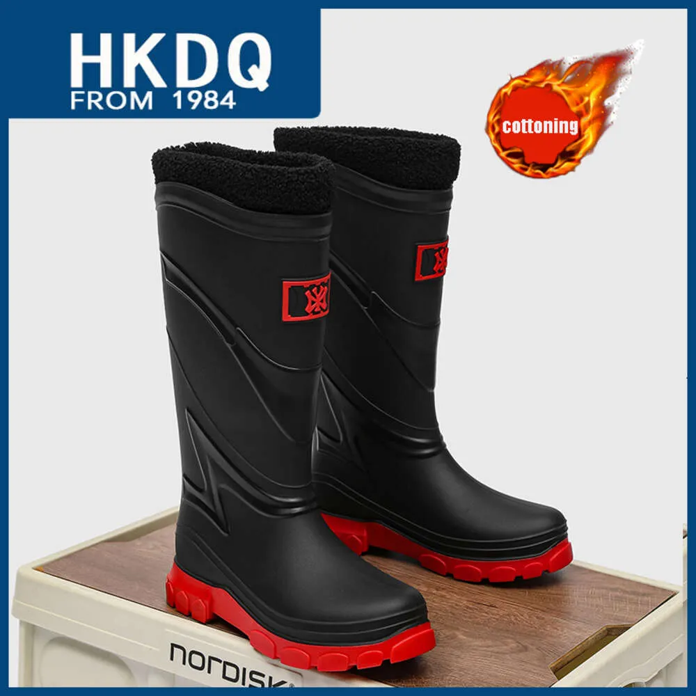 Winter Warm High Top Rain Man Plus Veet Platform Non Slip Mens Fishing Boots  Outdoor Waterproof Men Rubber Shoes From Onlinemall018u, $88.8