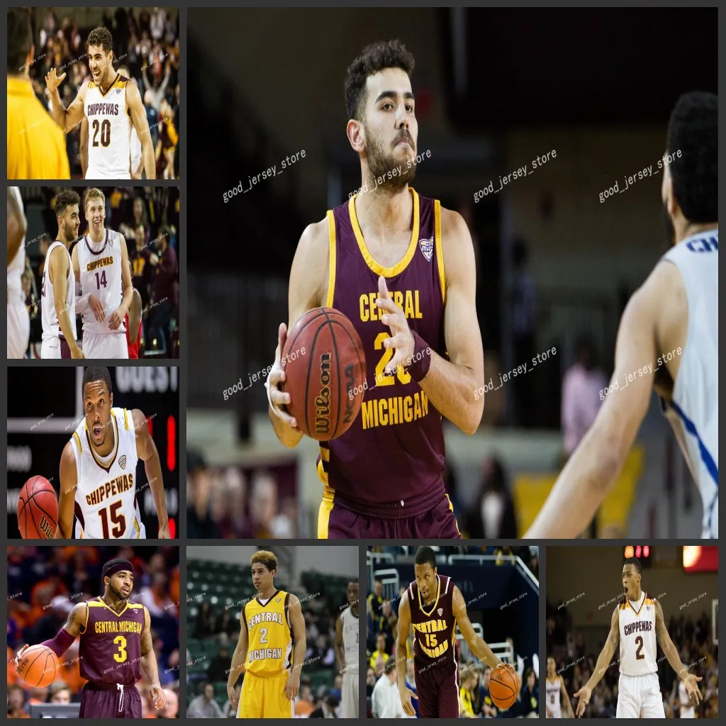 Central Michigan Chippewas Basketball Jersey Stitched College Apparel,  Show Your Support! (Josiah Sanders, Drummond, More)