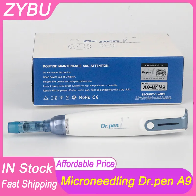 Kablosuz derma kalemi Dr.Pen A9 Güzellik Ekipmanı Otomatik Mikro Kuzgun Sistem Cihazı Yüz Cilt Bakımı MTS Makinesi Ultima-A9 W Mezoterapi 2 PCS Kartuş İğneleri