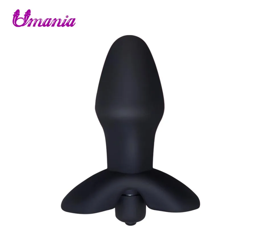 Vibrerande rumpa Plug Anal Sex Toys Silicone Anal Vibrator Medical Grade Anal Trainer Flexibel vattentät för män Kvinnor Toy S10185079545