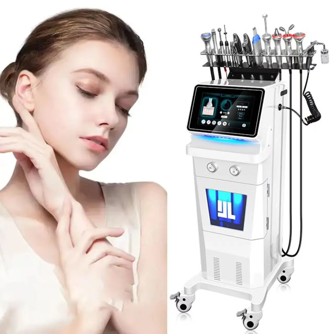 Hydrafacy El más popular Hydra H2O2 Hydrafacy Facial 13 EN 1 Máquina Hydraface para tratamiento de la piel