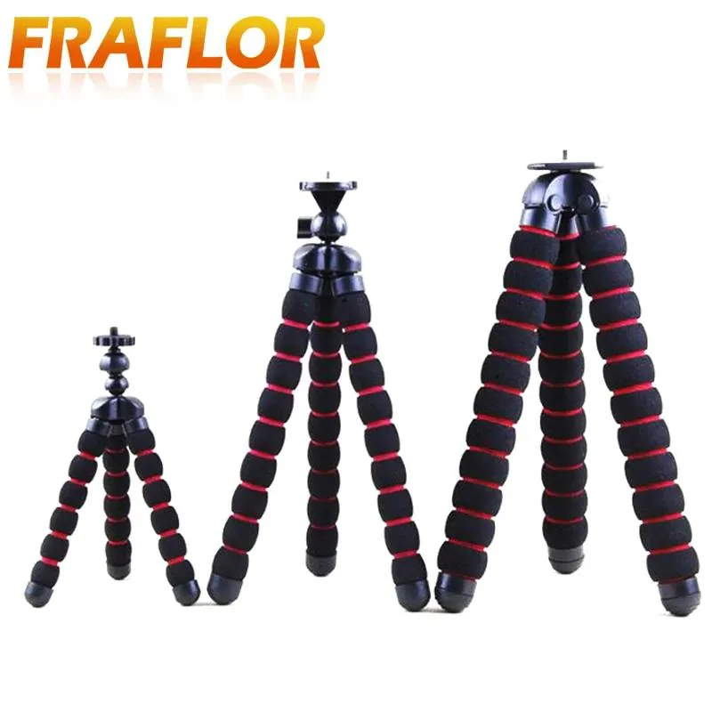 Tripods Flexible Sponge Octopus Tripod for Gopro 7 6 5 4 3 for iPhone Samsung Xiaomi Huawei Mobile Phone Smartphone Digital DSLR Tripod