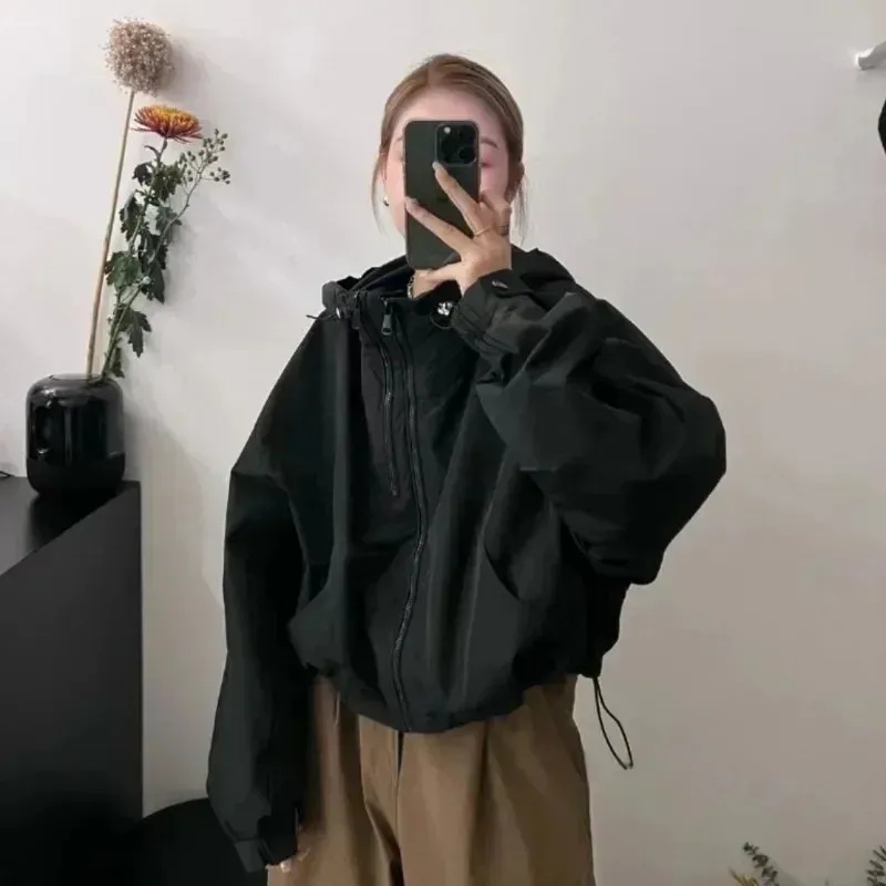 韓国商品/FUN FROM FUN LACE TRIM HOODED WINDBREAKE fdd61687-5a09-42ba-81bf-