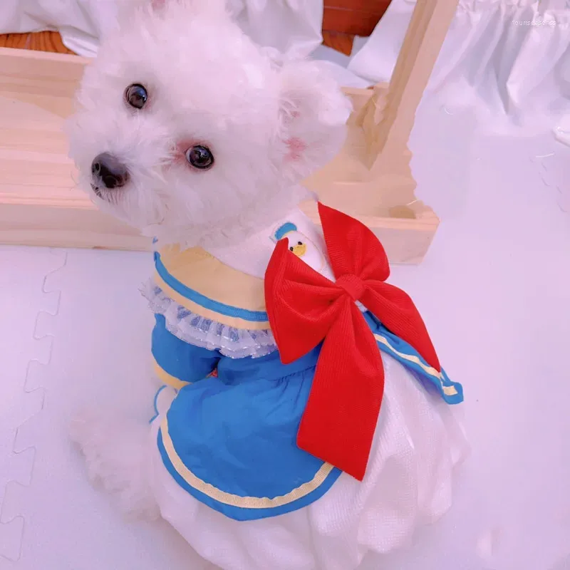 Vestuário para cães Pequeno vestido de roupas gato cachorrinho filhote de cachorro yorkshire terrier pomeranian maltês poodle bichon roupas traje casaco