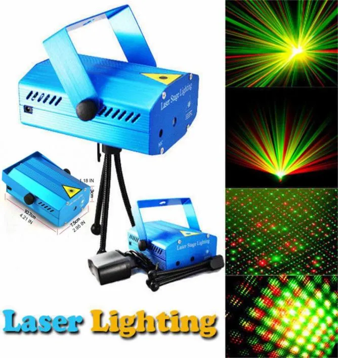 150MW Mini Rosso Verde Moving Party blu corpo nero Laser Stage Light laser DJ party light Scintillio con treppiede led stage lamp5657011