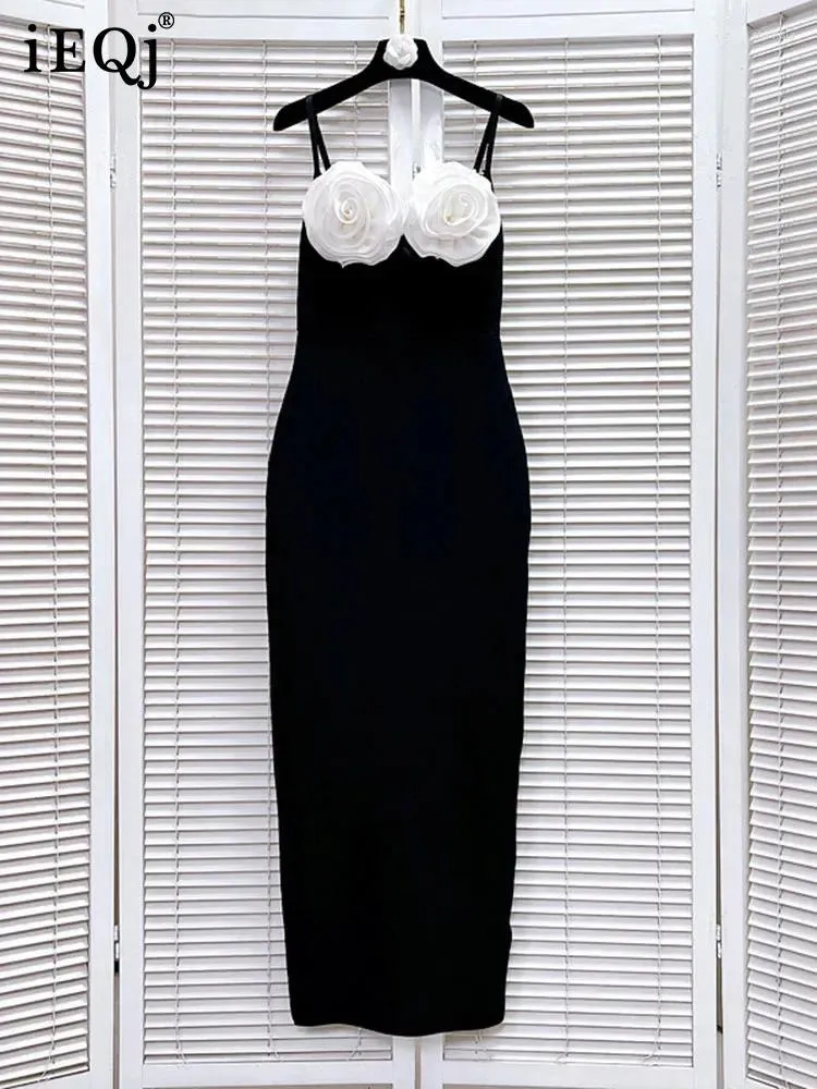 女性向けのカジュアルドレスカラーブロックフラワーデザインノースリーブ因果ゆるいハイウエストエレガントなドレス女性ファッション服3wq9452