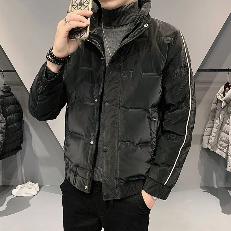 Down jacket men's winter new Hong Kong style brand light and thin duck down men's trend thickened jacket