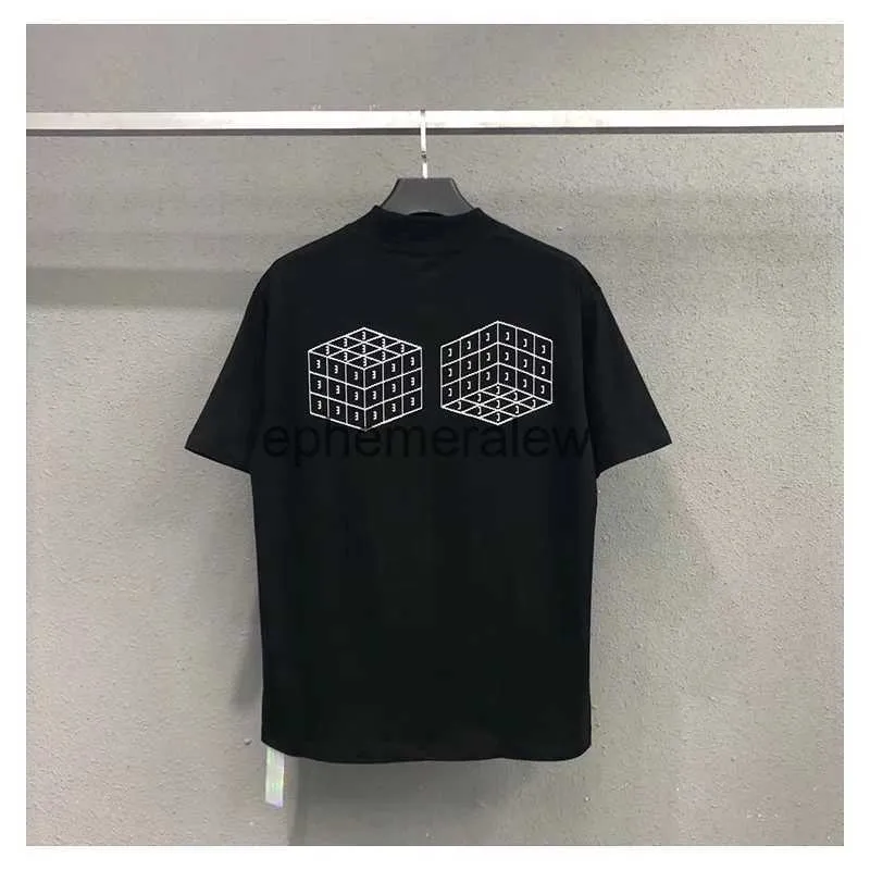 Homens camisetas C.E Tee Cavempt T-shirt Homens Mulheres Verão de Alta Qualidade Streetwear Cavempt Camisetas Ba C.E Cubo de Rubik Tops 2024ephemeralew