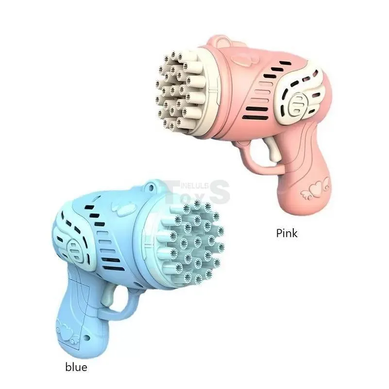 Novelty Games Summer Upgrade 23-Hole Kids Gatling Bubble Gun Charging Electric Rocket Launcher Wedding Hine So Kidssunglass Drop Del Dhxs2