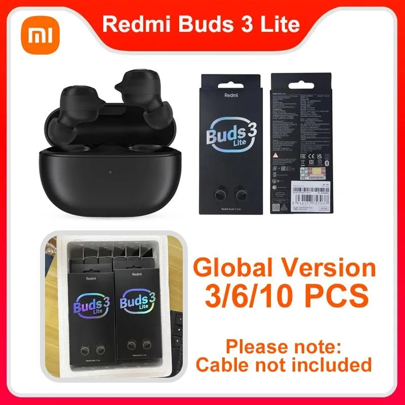 Écouteurs en gros mondial Xiaomi Redmi Buds 3 Lite Bluetooth écouteurs Ture casque sans fil musique casque chat oreille conception écouteurs