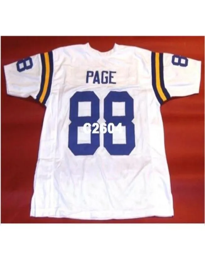 2604 CUSTOM 88 ALAN PAGE RETRO College Jersey taille s4XL ou personnalisé n'importe quel nom ou numéro jersey1548533