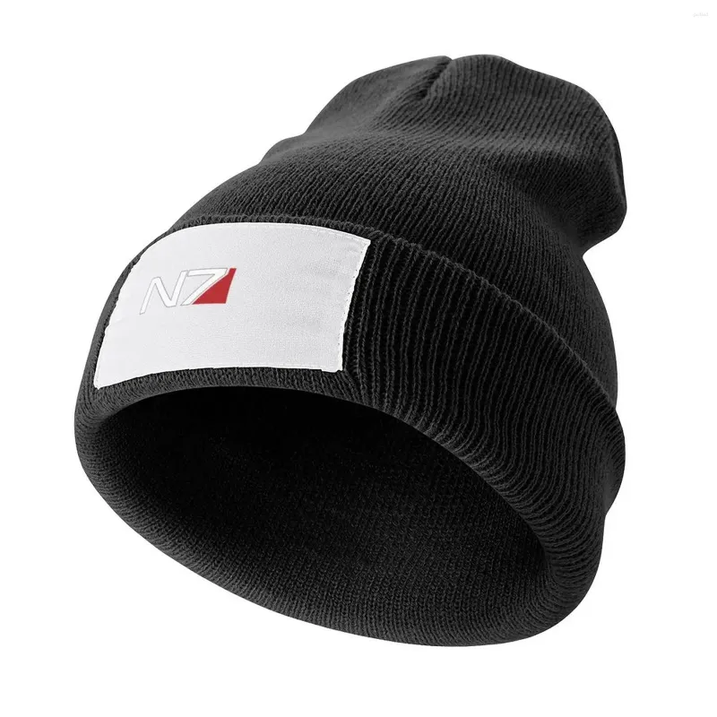 Berets Mass Effect N7 696 Knitted Cap Birthday Vintage Horse Hat Women's Golf Wear Men's