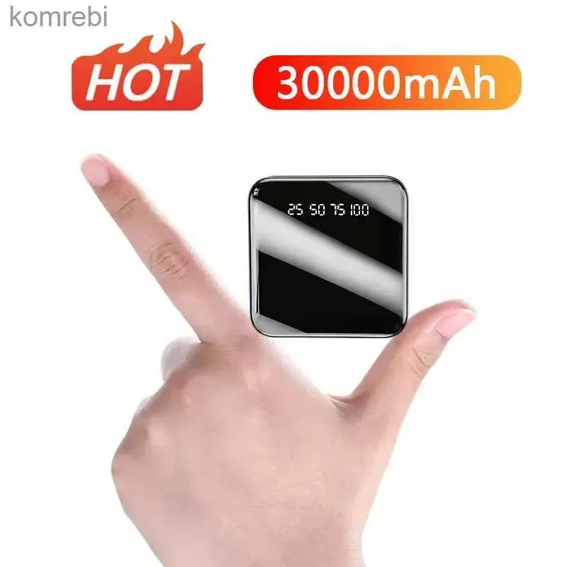 Banki zasilania telefonu komórkowego 50000MAH Mini Power Bank Portable Szybkie ładowanie PowerBank 30000 DUAL USB WEVERBANK Zewnętrzna ładowarka akumulatorowa dla Mi Iphonel240111