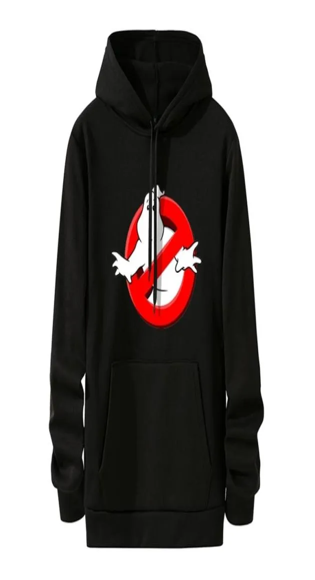 Ghostbusters Blobierzy Menwomen moda swobodna luźna czarna bluza nadruk duch ducha Hip Hop Hoodwear Streetwear 2201181605706