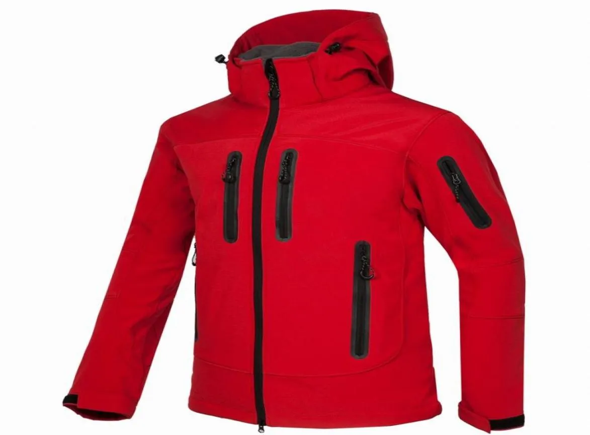 nuovi uomini HELLY Giacca invernale Softshell con cappuccio per giacca morbida antivento e impermeabile Shell HANSEN Giacche Cappotti rosso2424303