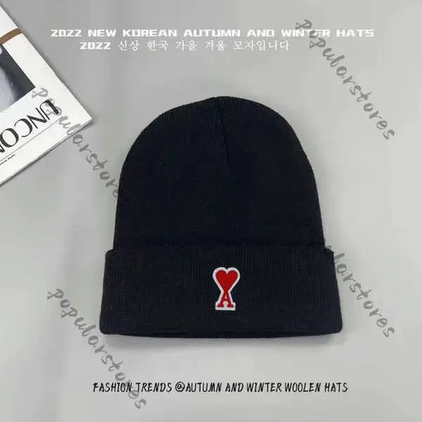 Bonnet de luxe Ami Knit Hat pour femmes Designer Beanie Cap Pull Chapeau pour hommes Cyclisme Chaud Couple Ski Cold Hat Time Limited 4LPX