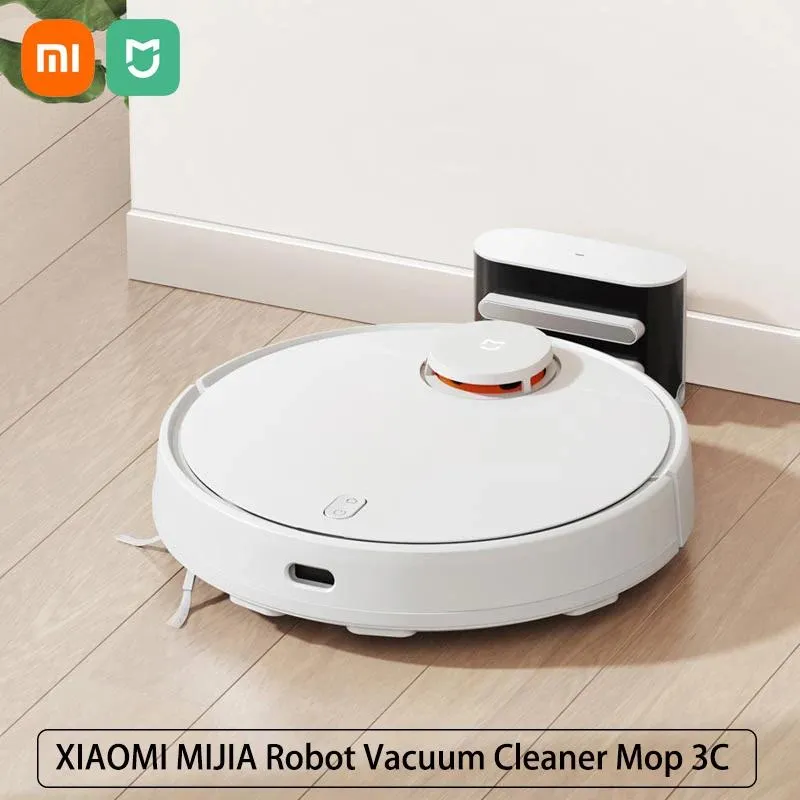 Pulitori Xiaomi Mijia Robot Aspirapolvere 3c per la casa Spazzare Lavaggio Lavaggio Polvere Lds Scan 4000pa Ciclone Aspirazione App Mappa pianificata intelligente