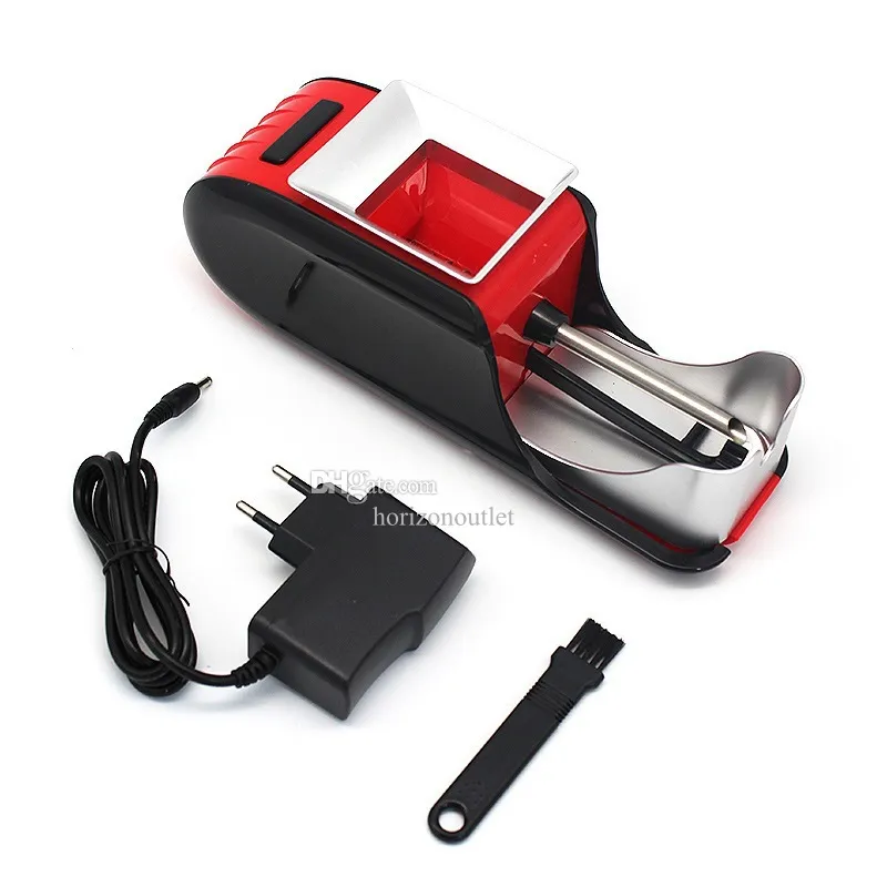 Automatisk elektrisk cigarettinjektor Rolling Machine Tobacco Maker Roller Electronic Grinder Crusher Rökning Tillbehör Portable Mini Tobacco Pipe Set Ny