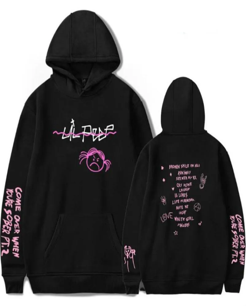 Hip Hop Rapper Lil Peep Bluza Streetwear Hoodie Mężczyźni Kobiet Bluzy 2018 NOWOŚĆ MĘŻCZYZNA PULLOVER MĘŻCZYK