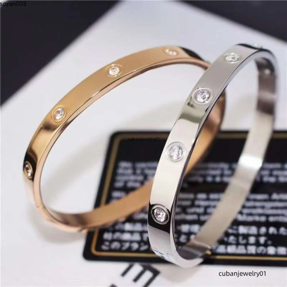 Designer smycken armband guldarmband silver titan rostfritt stål diamant för
