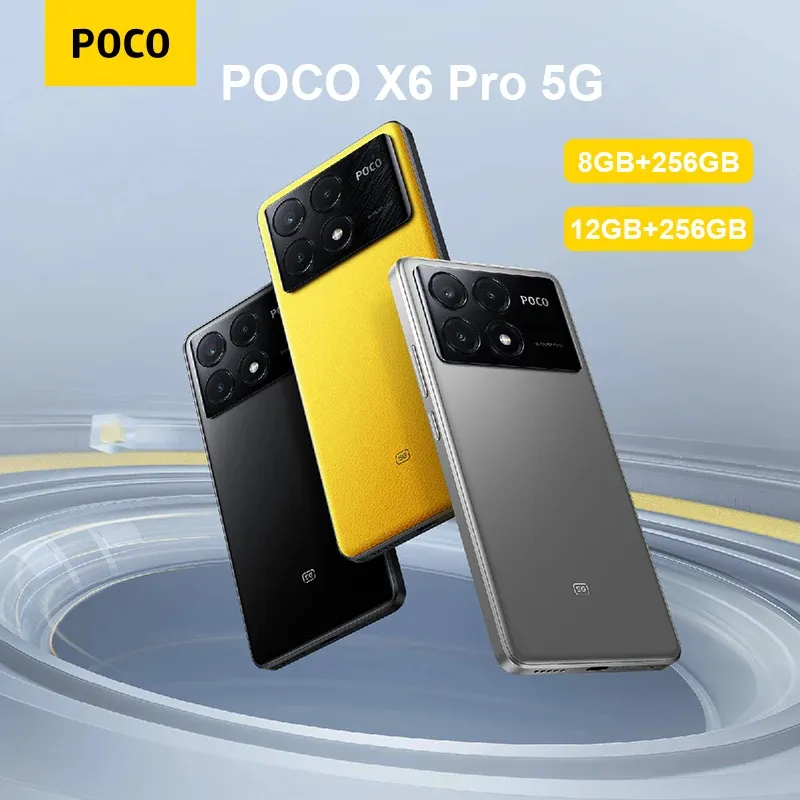 【World Premiere】POCO X6 Pro 5G Global Version 256GB/512GB Dimensity  8300-Ultra 64MP Triple Camera 6.67 1.5K DotDisplay 67W NFC