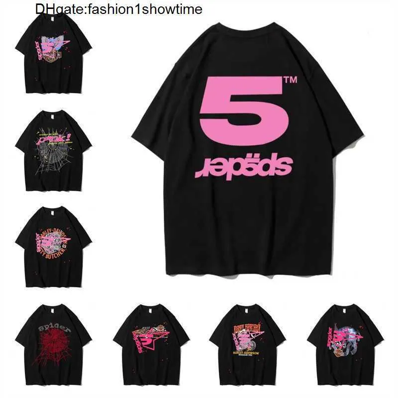 T-shirt sp5der Hommes Femmes Designers Chemises Tops Homme S Casual Luxurys Vêtements Spider Shorts Vêtements d'été T-shirts CESU